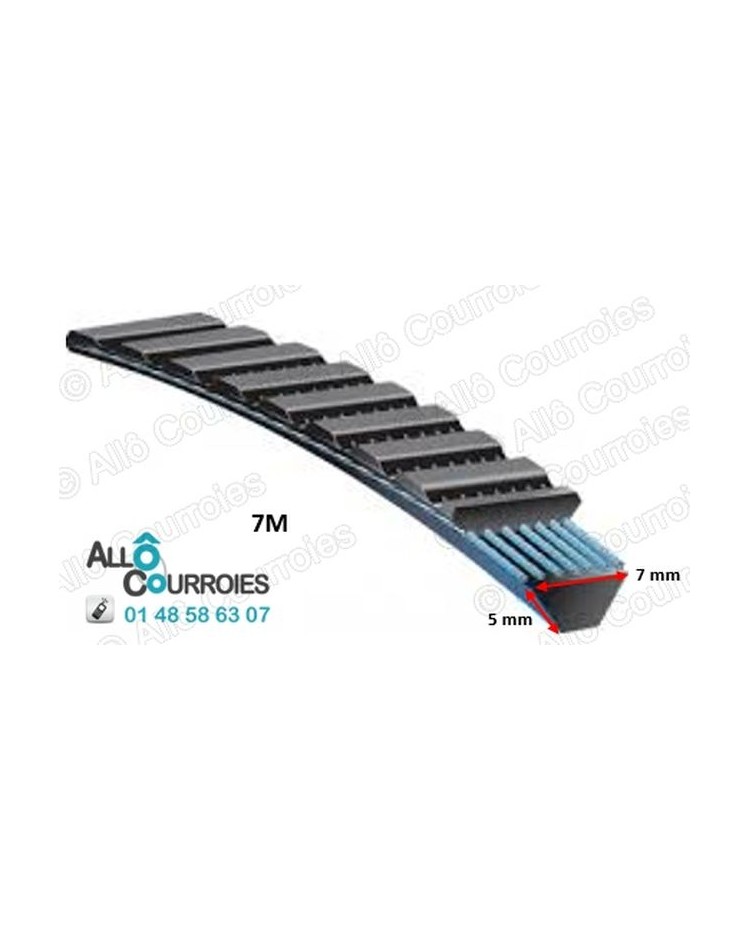 Courroie Trapézoïdale 13x775 Li - Section 13x8 Mm, Norme DIN 2215