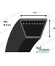 SPZ2670 Courroie trapézoidale lisse- Allocourroies.com