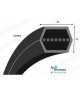 COURROIE HEXAGONAL CC206 SECTION CC Allocourroies.com
