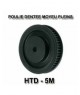 Poulies dentées HTD à moyeux pleins HD30-5M15