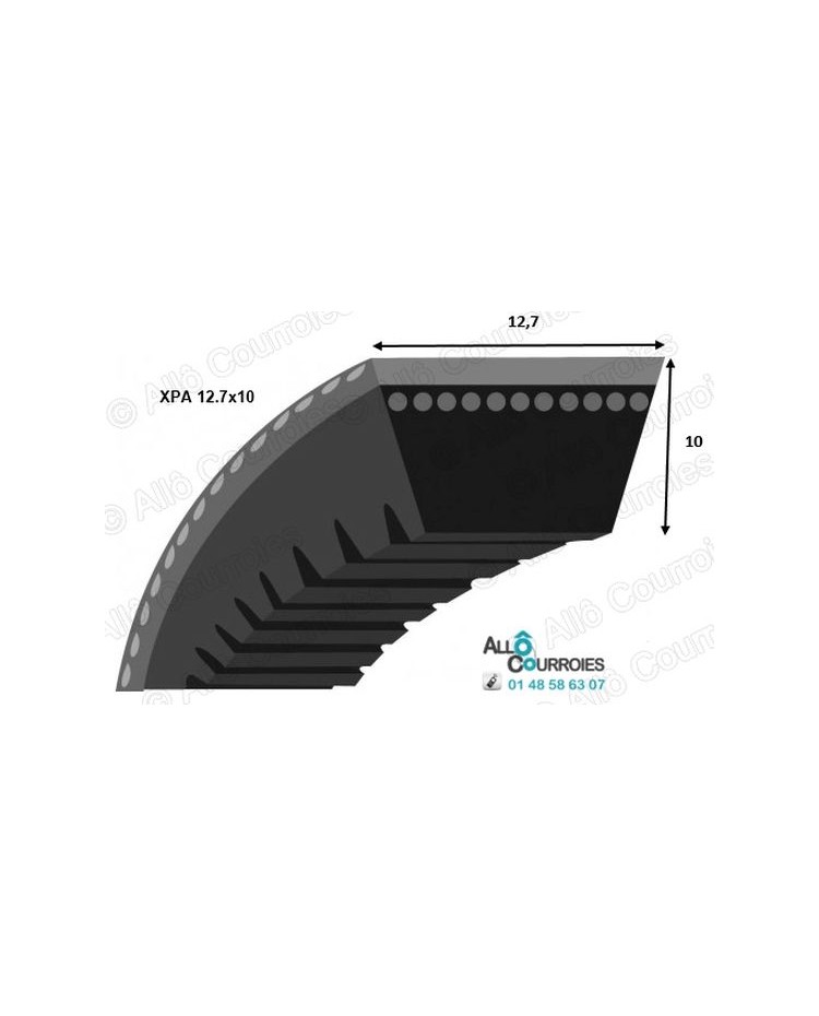 Courroie trapézoïdale Crantée XPA1132 quad power 4