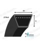 Courroie Trapézoidale Lisse Z48 1/2 profil Z 10x6mm - Allocourroies