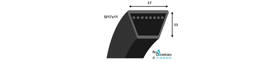 COURROIE TRAPEZOIDALE PROFIL B