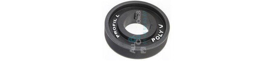 Poulie poly-v striee profil L | Allocourroies