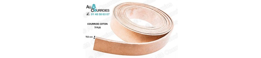 Courroies Plates Coton Type 7 Plis | Allocourroies.com