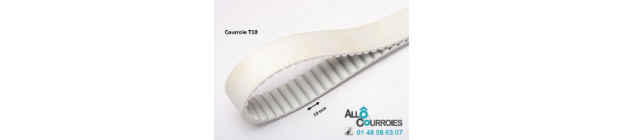 Courroie simple dentée T10 |Allocourroies.com