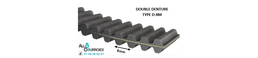 Courroie Double Dentée D8M