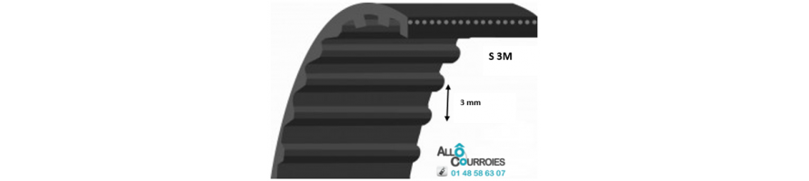 Courroie Super Torque Simple Dentée S3M | Allocourroies.com