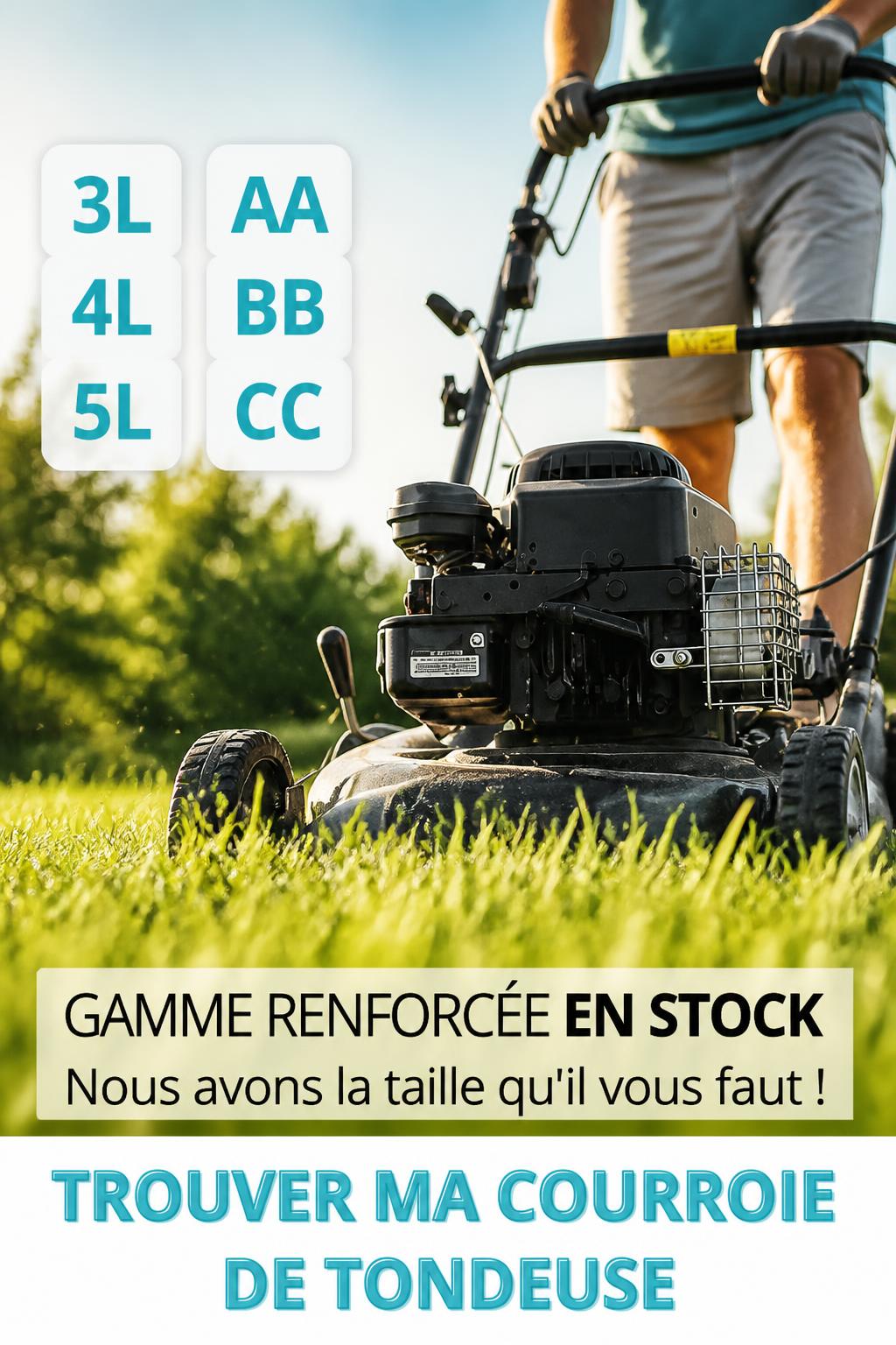 Trouver ma courroie de tondeuse