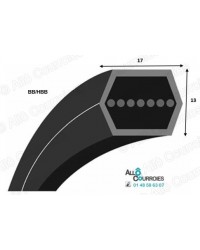 COURROIE HEXAGONAL BB174